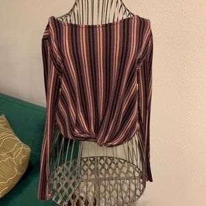 Striped crop top by Hiatus